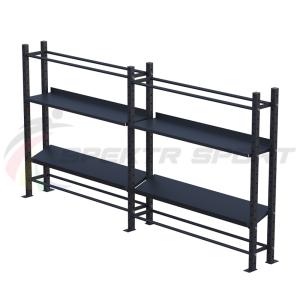 Купить Модульный стеллаж для гантелей, гирь и медболов 3780х430х1950 (2 секции) в Электрогорске 